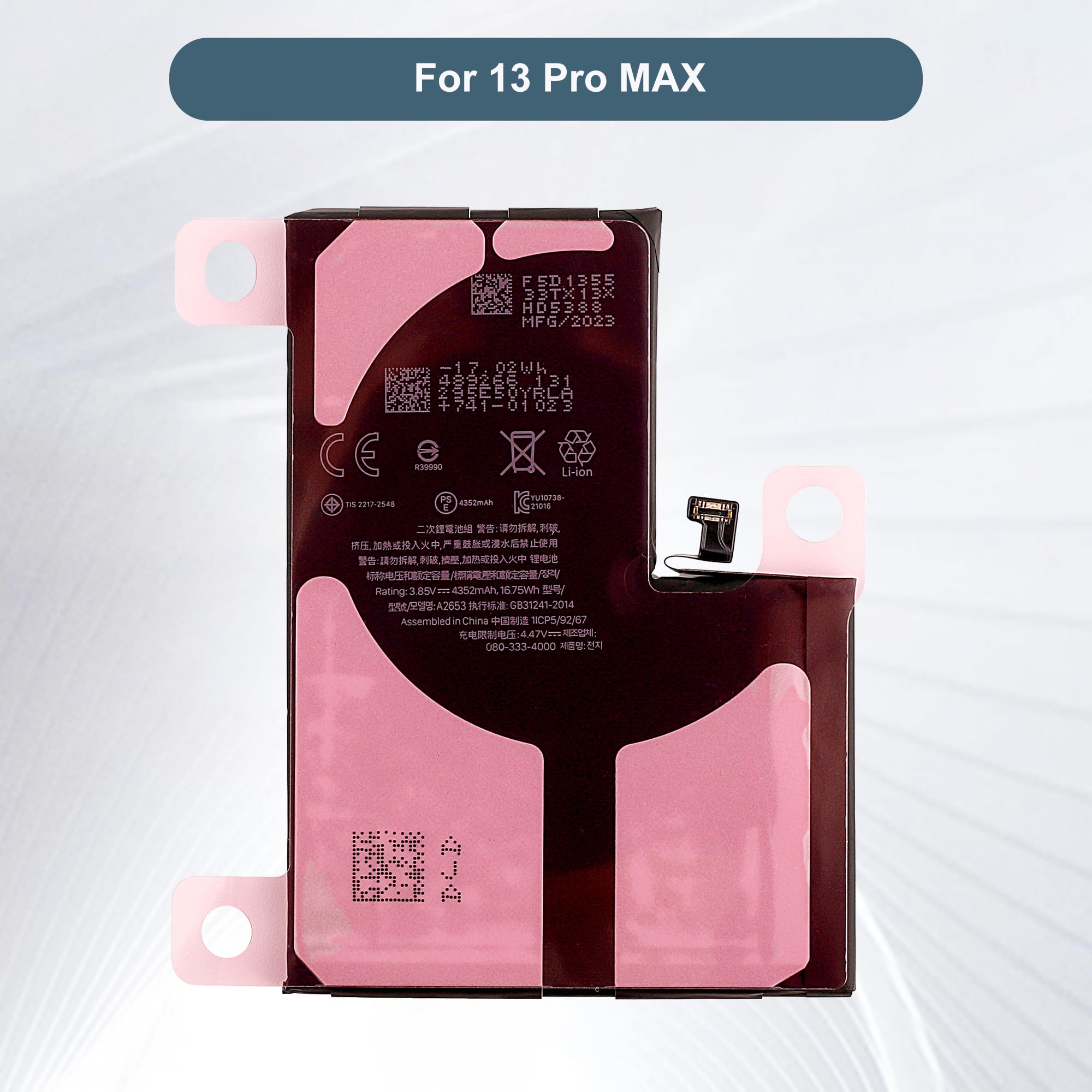 iPhone 13 Pro Max 92%バッテリー Amazon.com: SHENMZ Battery for iPhone 13 Pro Max, (2025 New
